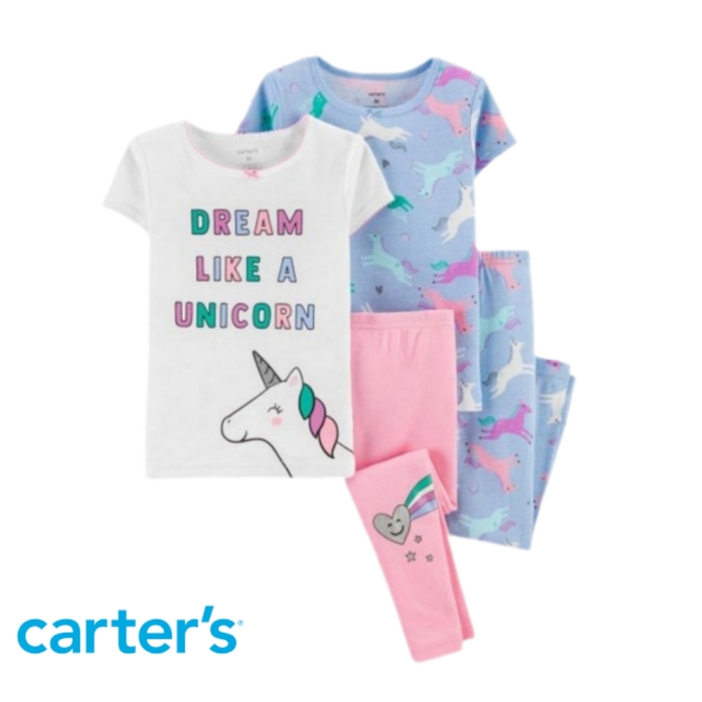 🆕️ Carter's "Dream Like a Unicorn" 4 piece Pajama Set, 18 monts Pajamas